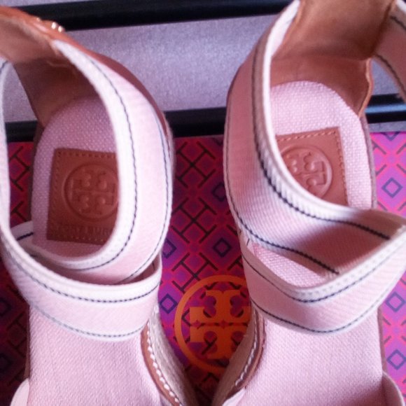 Tory Burch Frieda Platform Espadrille Sandals  NEW - Picture 8 of 10